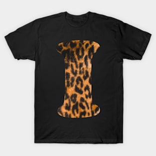 Letter I leopard print T-Shirt